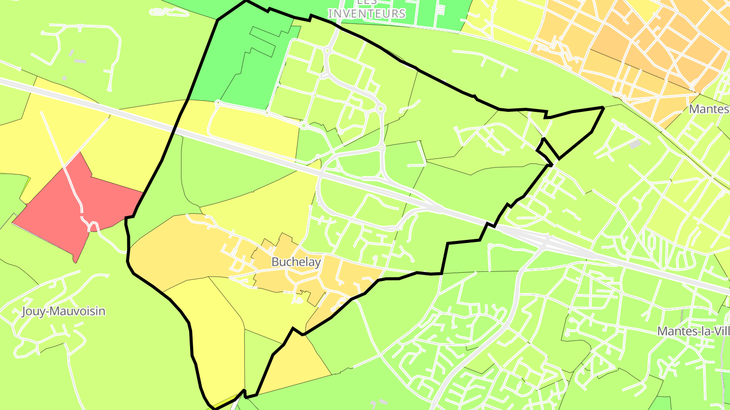 Carte des prix de l'immobilier Buchelay