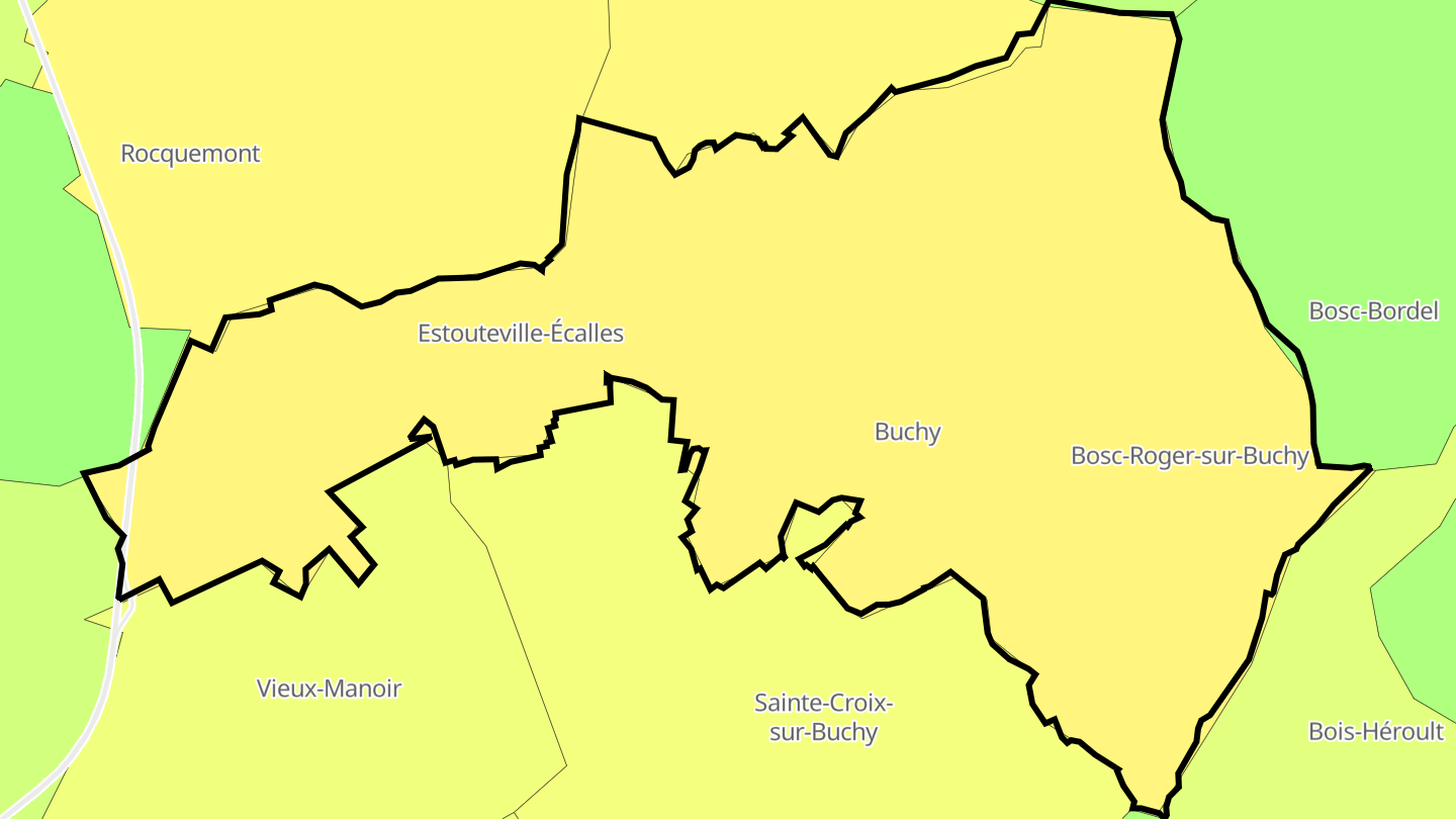 Carte des prix de l'immobilier Buchy
