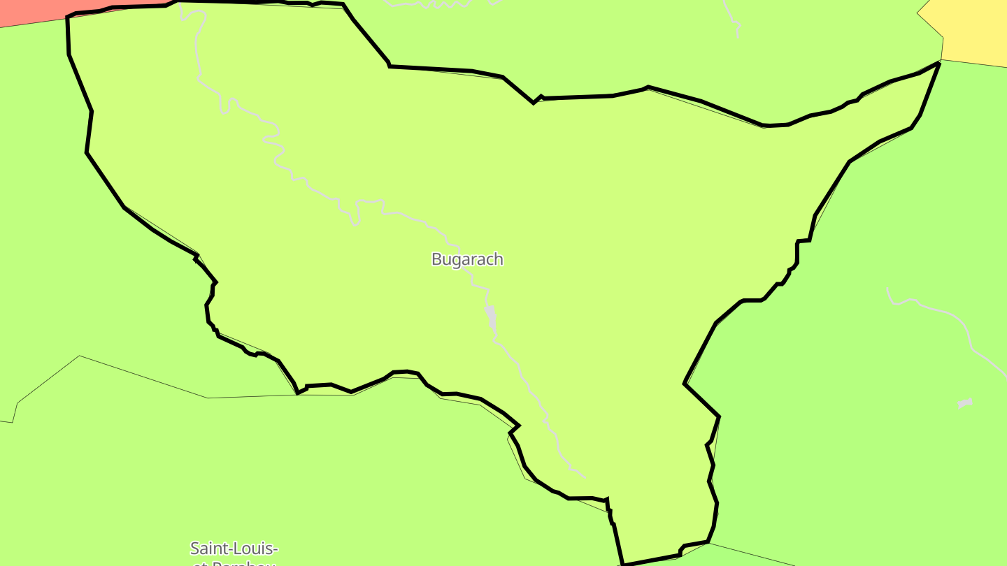 Carte des prix de l'immobilier Bugarach