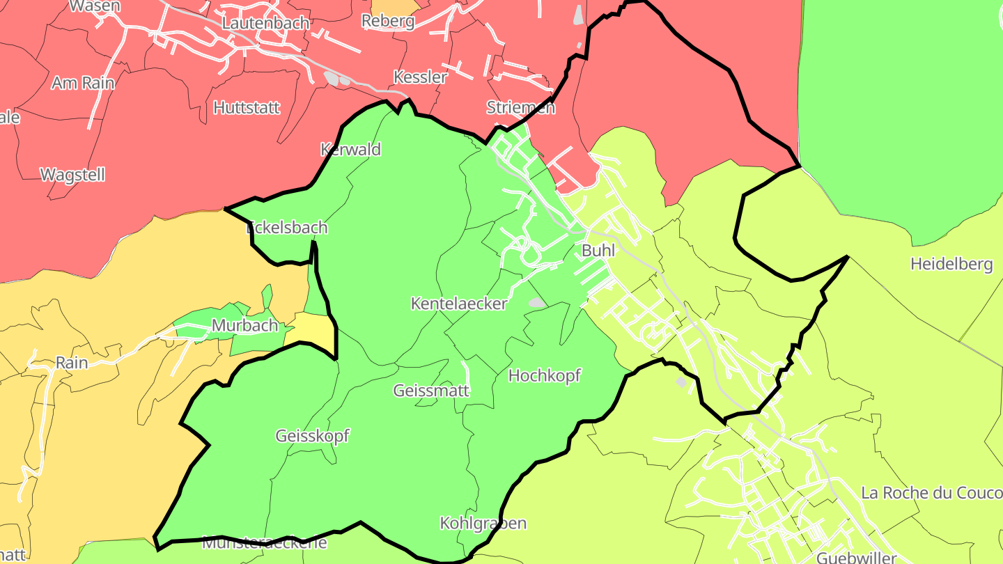 Carte des prix de l'immobilier Buhl
