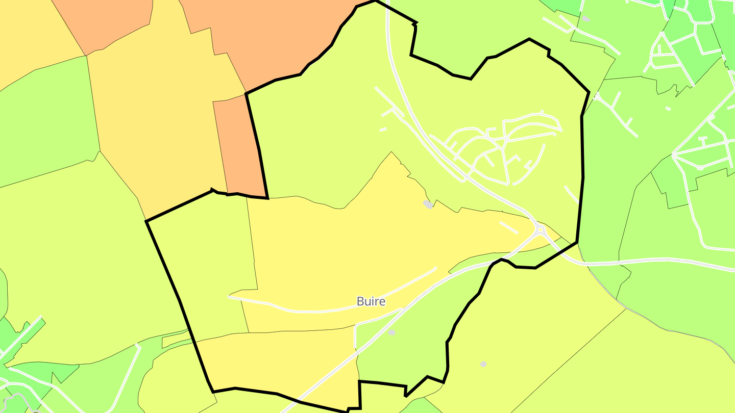 Carte des prix de l'immobilier Buire