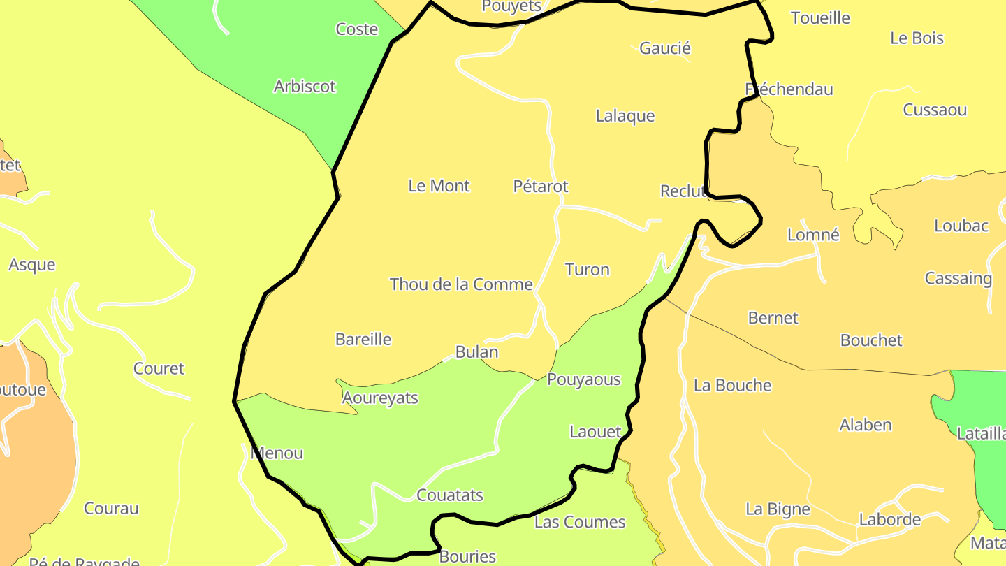 Carte des prix de l'immobilier Bulan