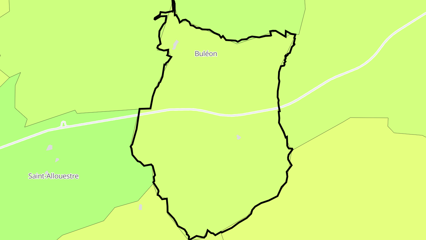 Carte des prix de l'immobilier Buléon