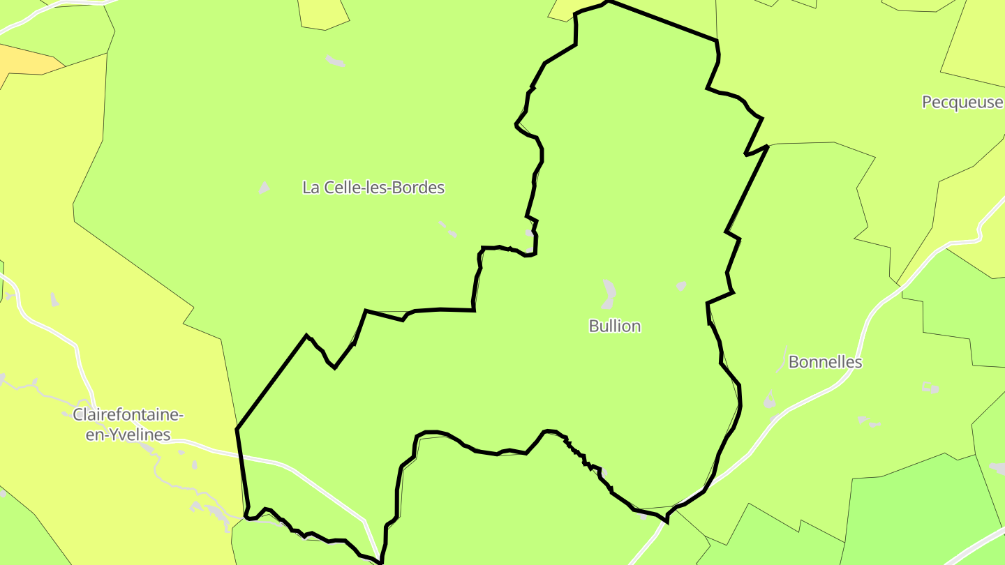 Carte des prix de l'immobilier Bullion