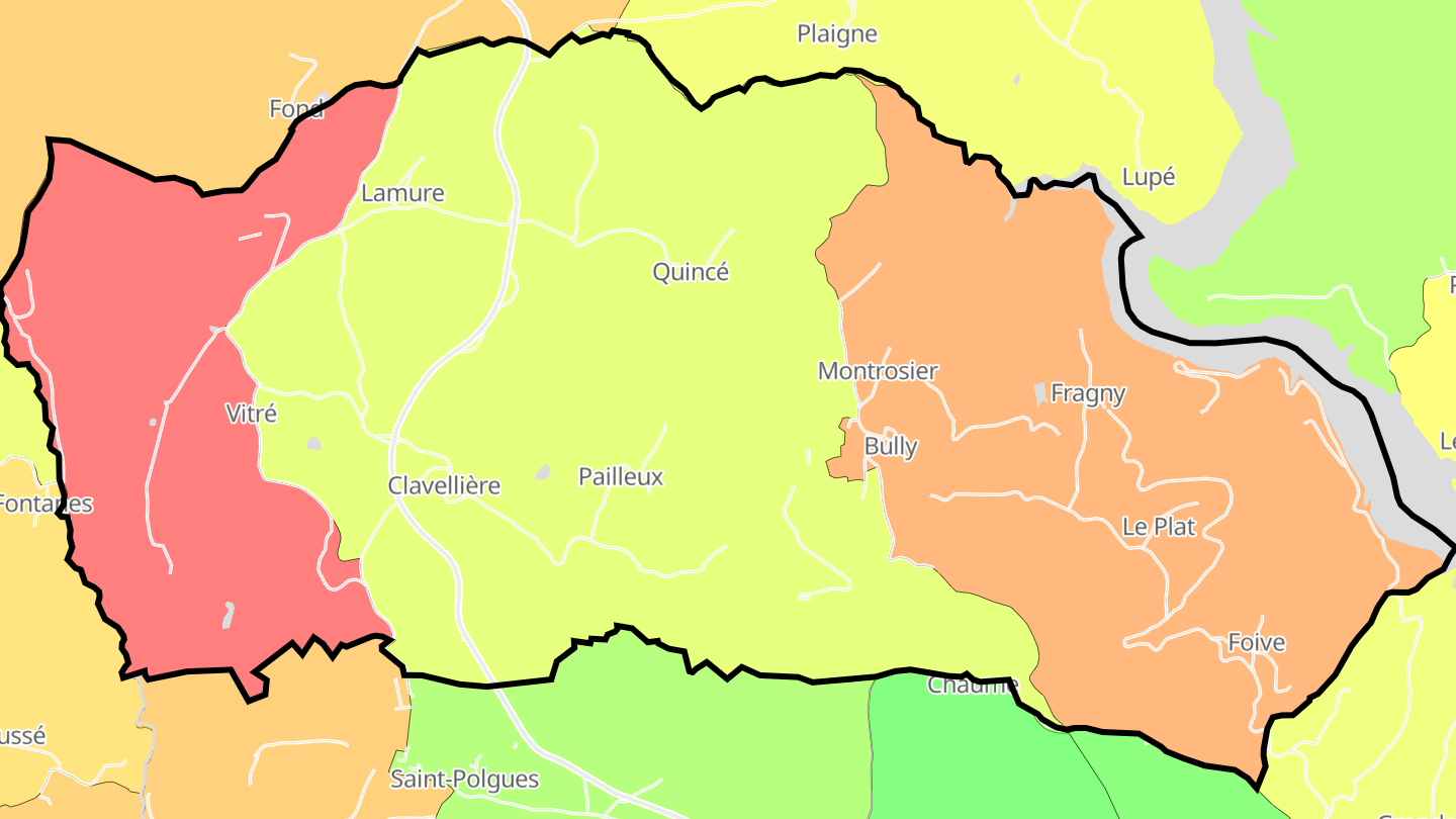 Carte des prix de l'immobilier Bully