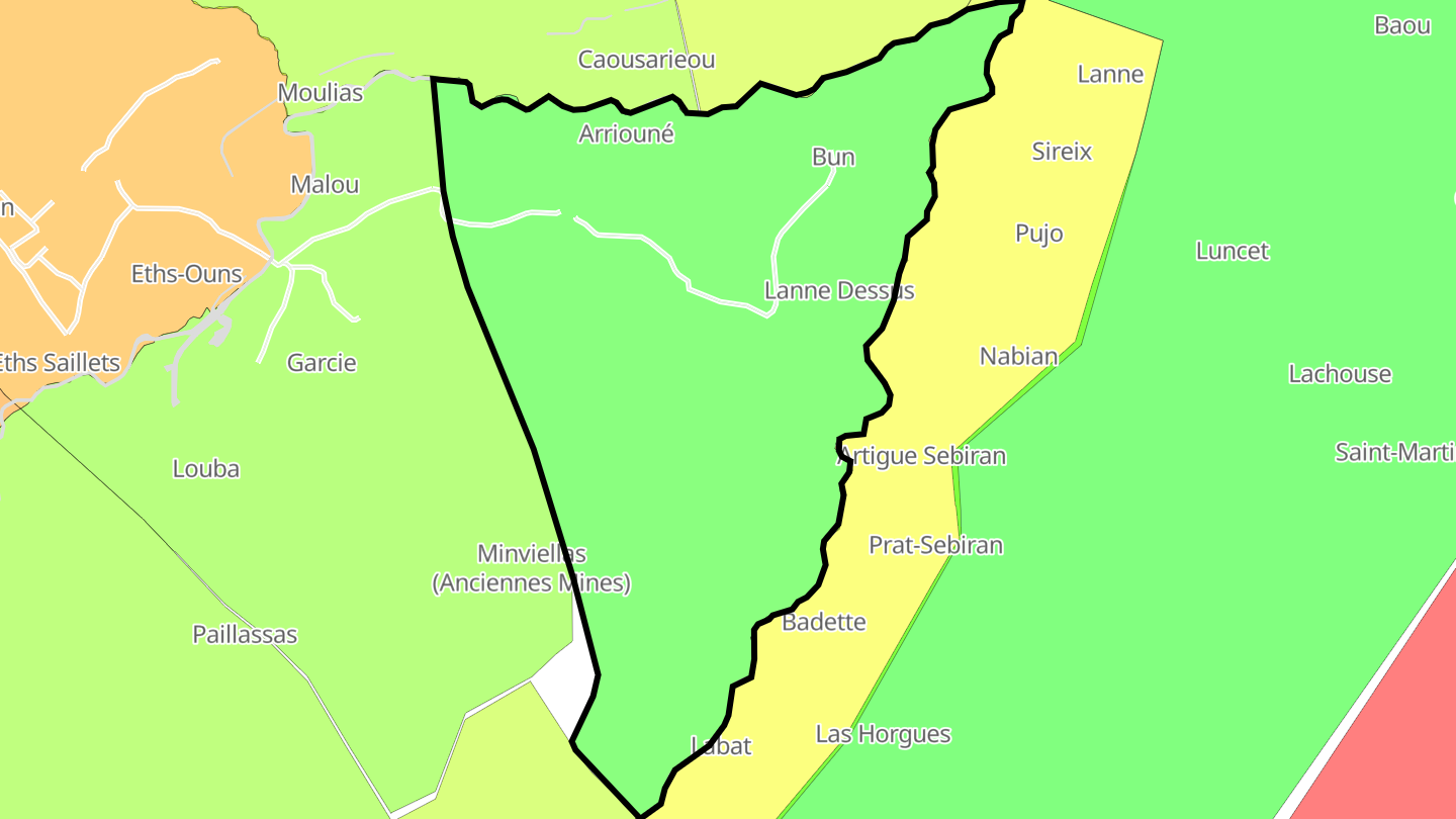Carte des prix de l'immobilier Bun