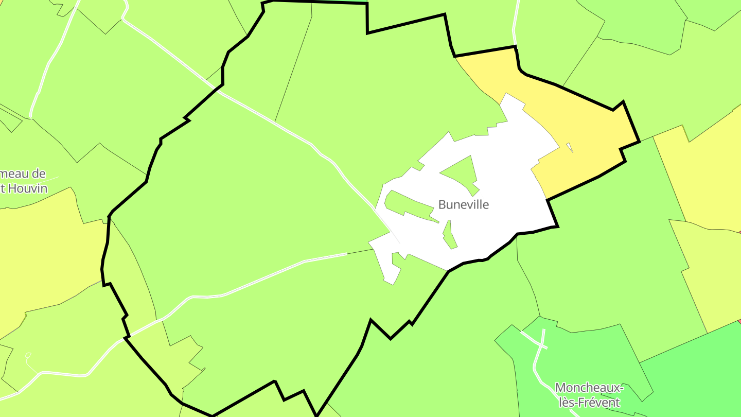 Carte des prix de l'immobilier Buneville