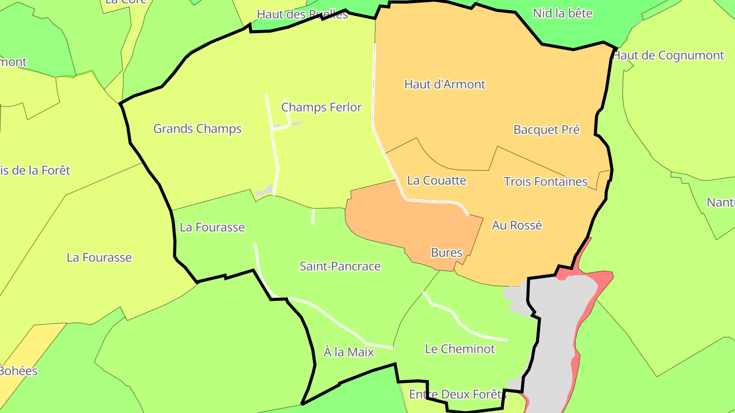 Carte des prix de l'immobilier Bures
