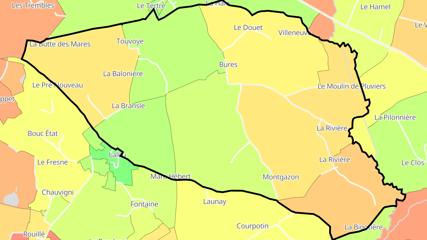 Carte des prix de l'immobilier Bures