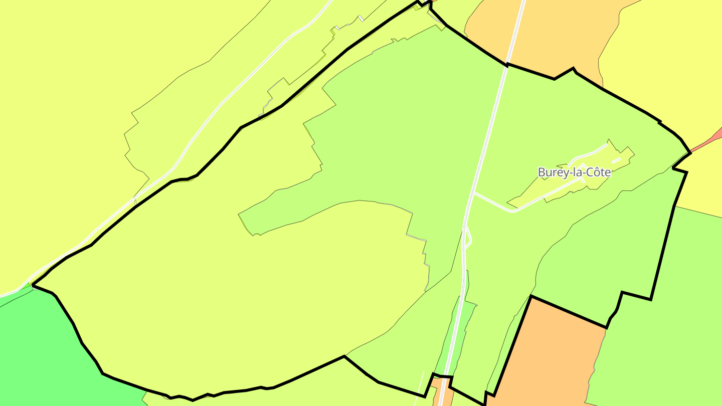 Carte des prix de l'immobilier Burey-la-Côte