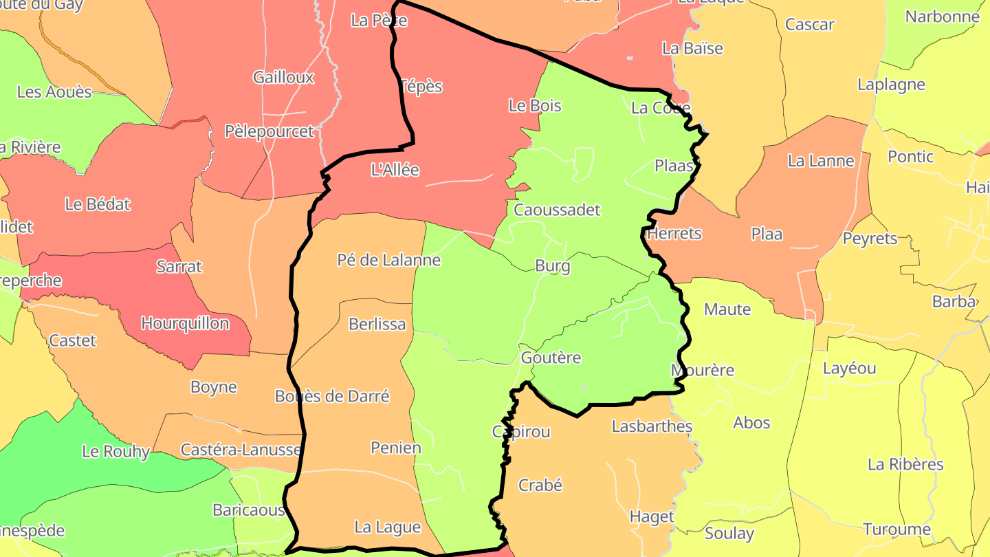 Carte des prix de l'immobilier Burg
