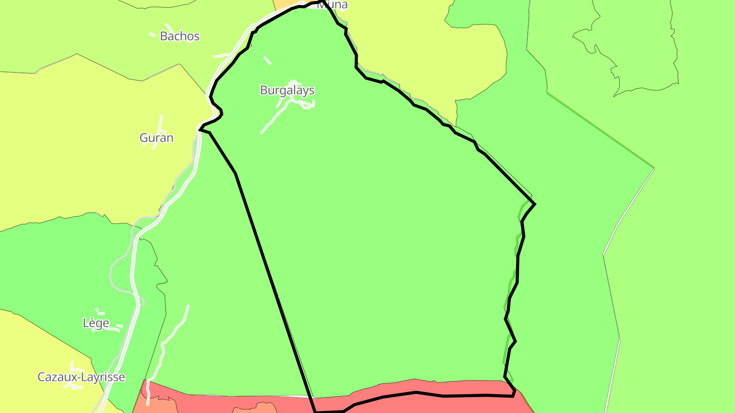 Carte des prix de l'immobilier Burgalays