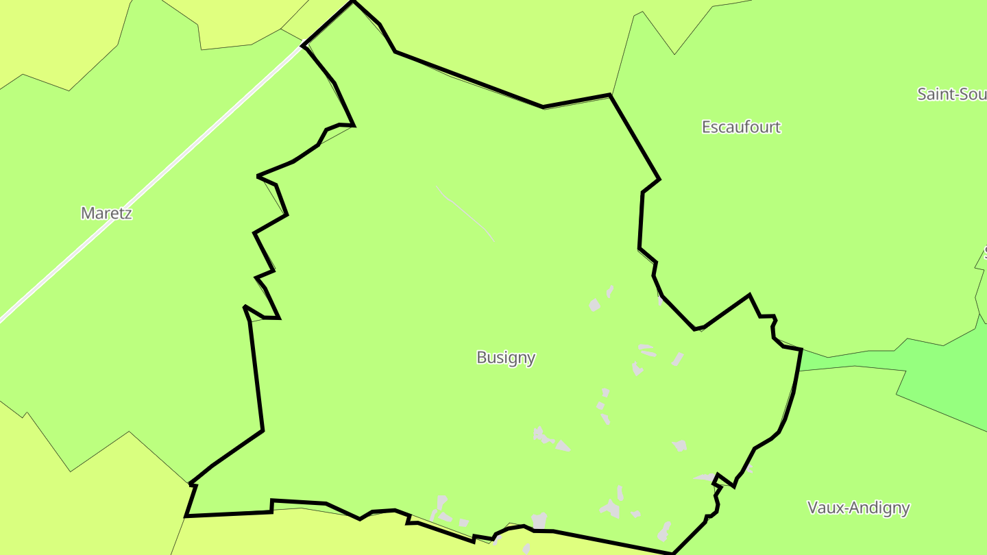 Carte des prix de l'immobilier Busigny