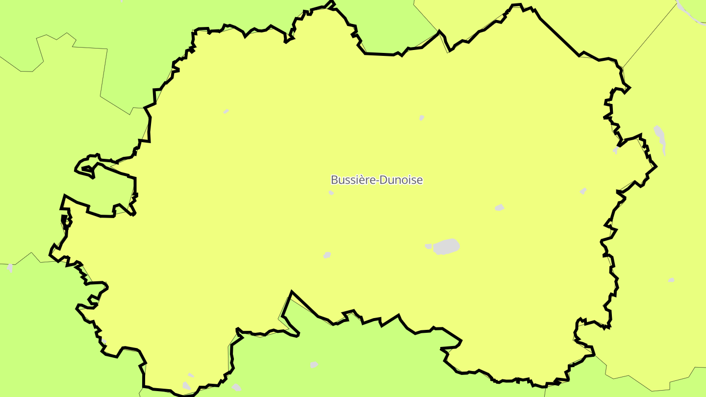 Carte des prix de l'immobilier Bussière-Dunoise