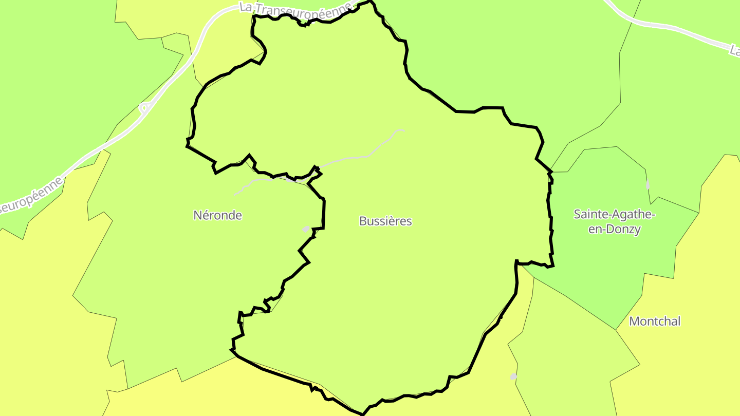 Carte des prix de l'immobilier Bussières