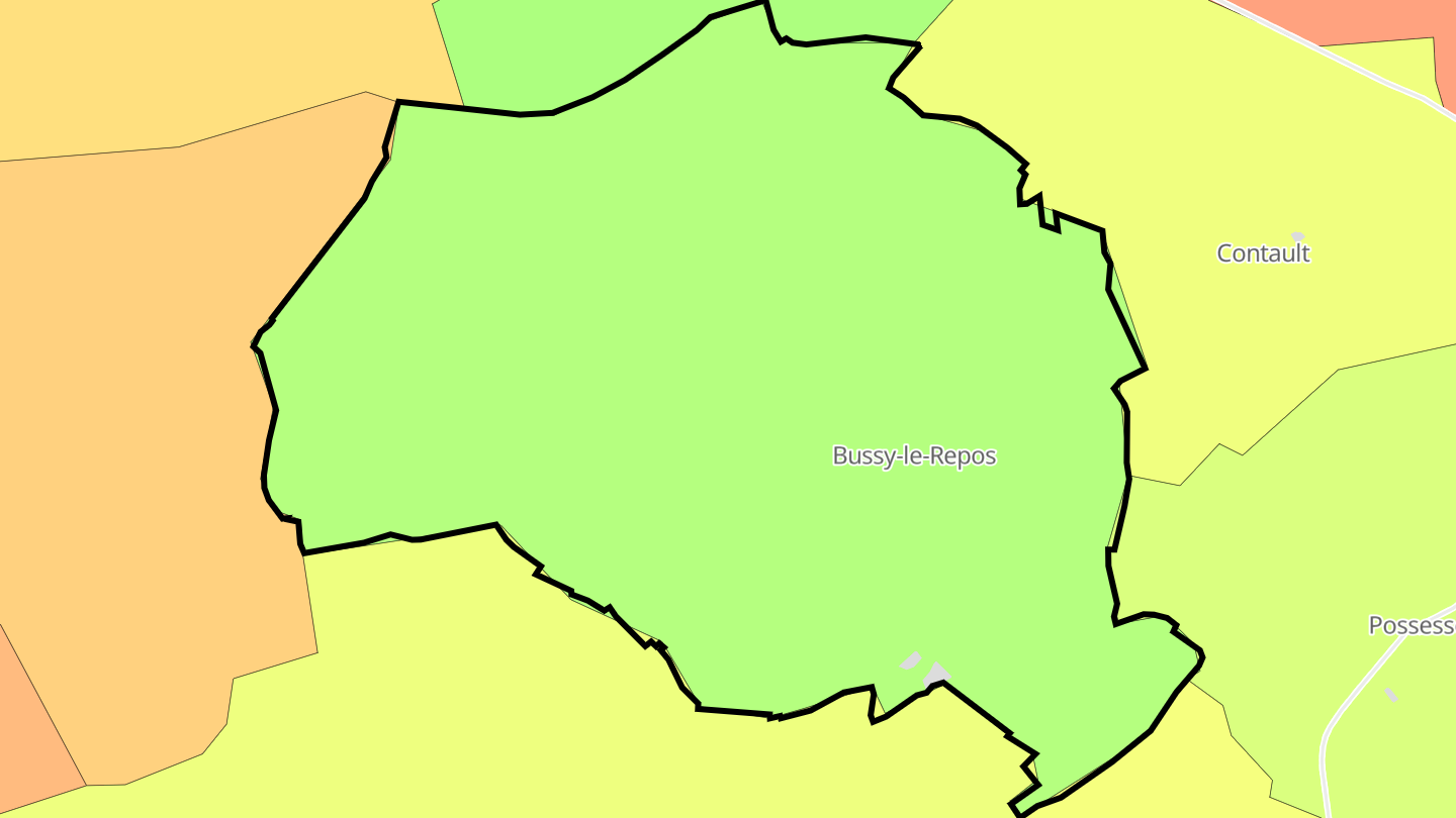 Carte des prix de l'immobilier Bussy-le-Repos