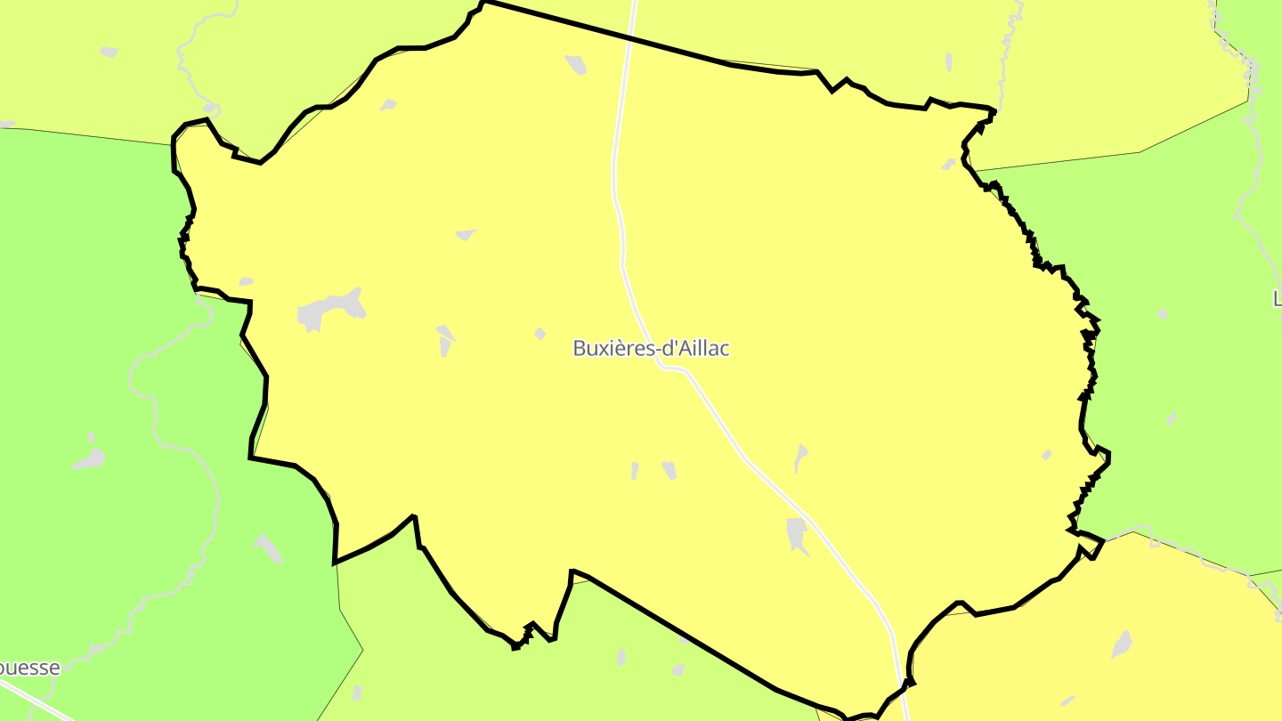 Carte des prix de l'immobilier Buxières-d'Aillac