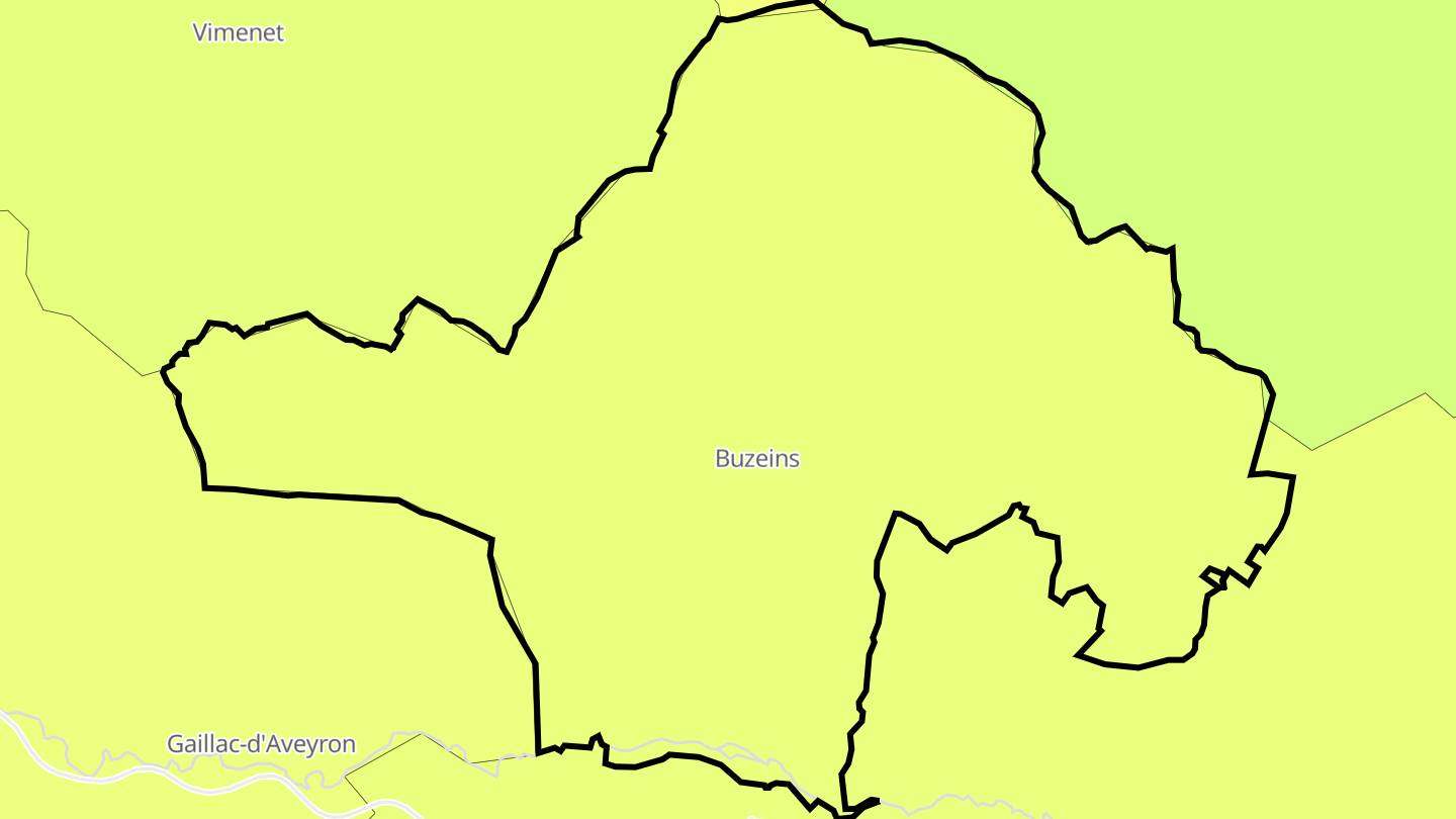 Carte des prix de l'immobilier Buzeins