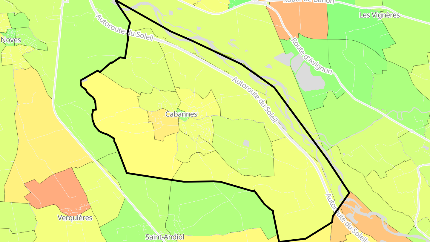 Carte des prix de l'immobilier Cabannes