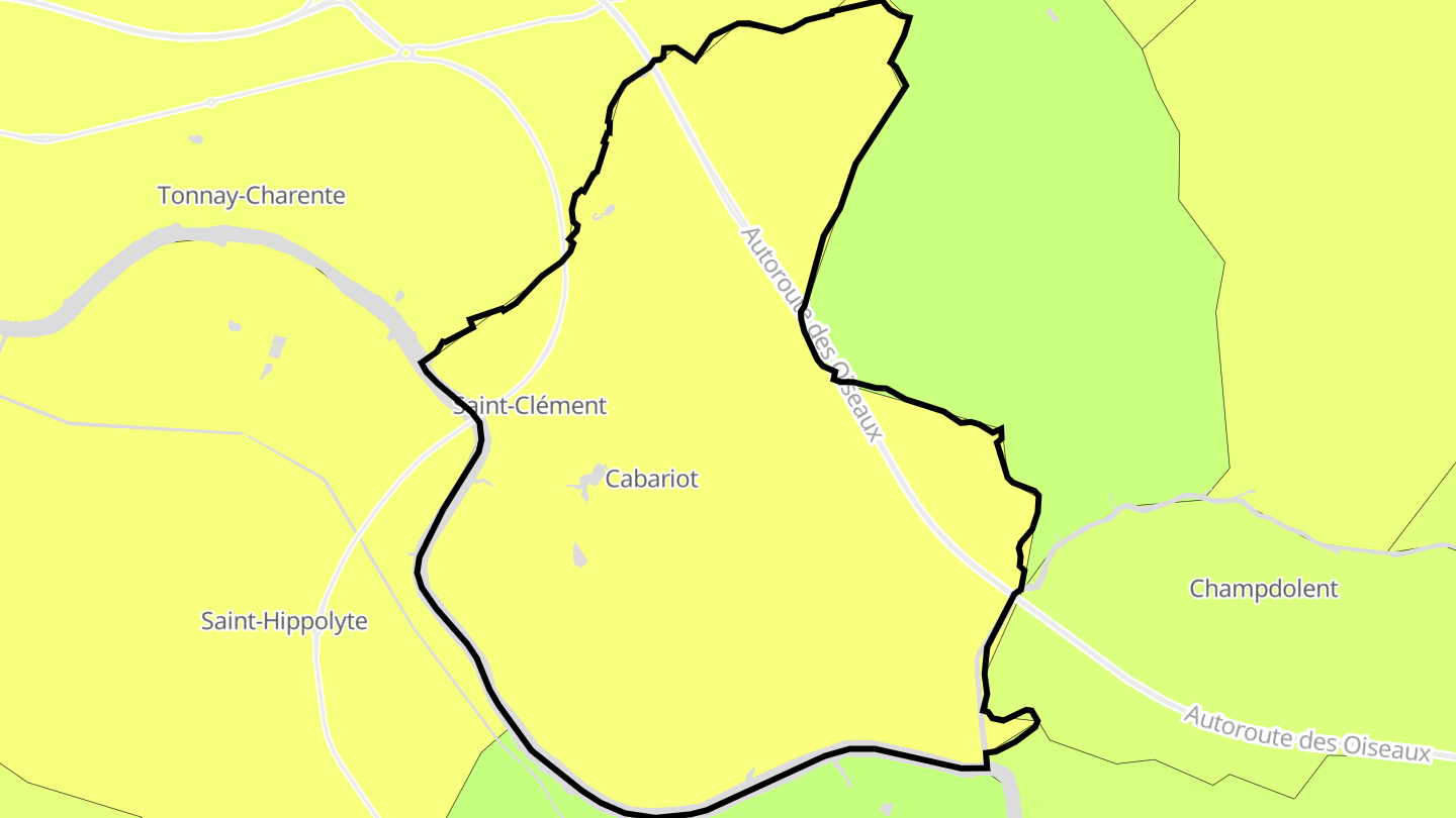 Carte des prix de l'immobilier Cabariot