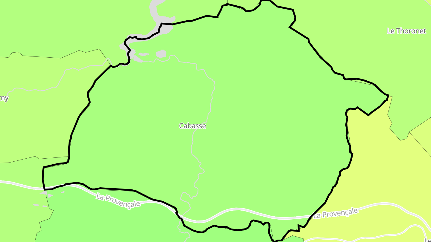 Carte des prix de l'immobilier Cabasse