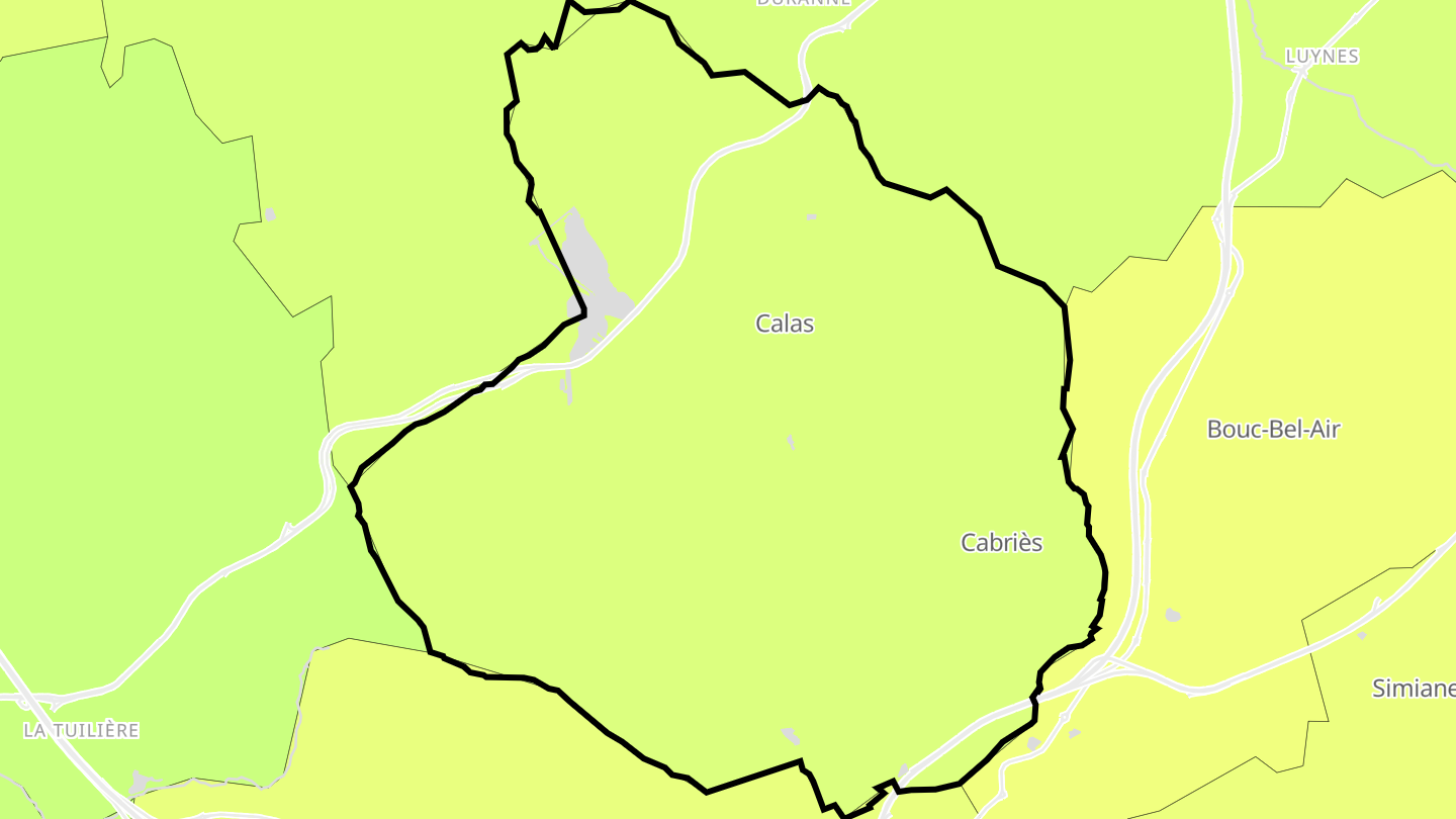 Carte des prix de l'immobilier Cabriès