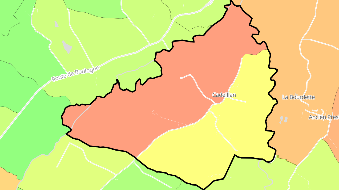 Carte des prix de l'immobilier Cadeillan