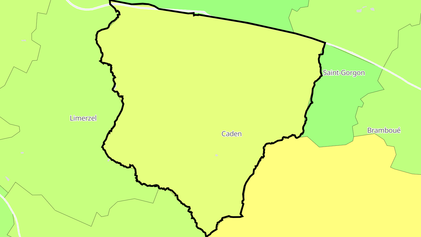 Carte des prix de l'immobilier Caden