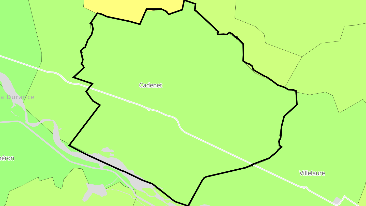 Carte des prix de l'immobilier Cadenet