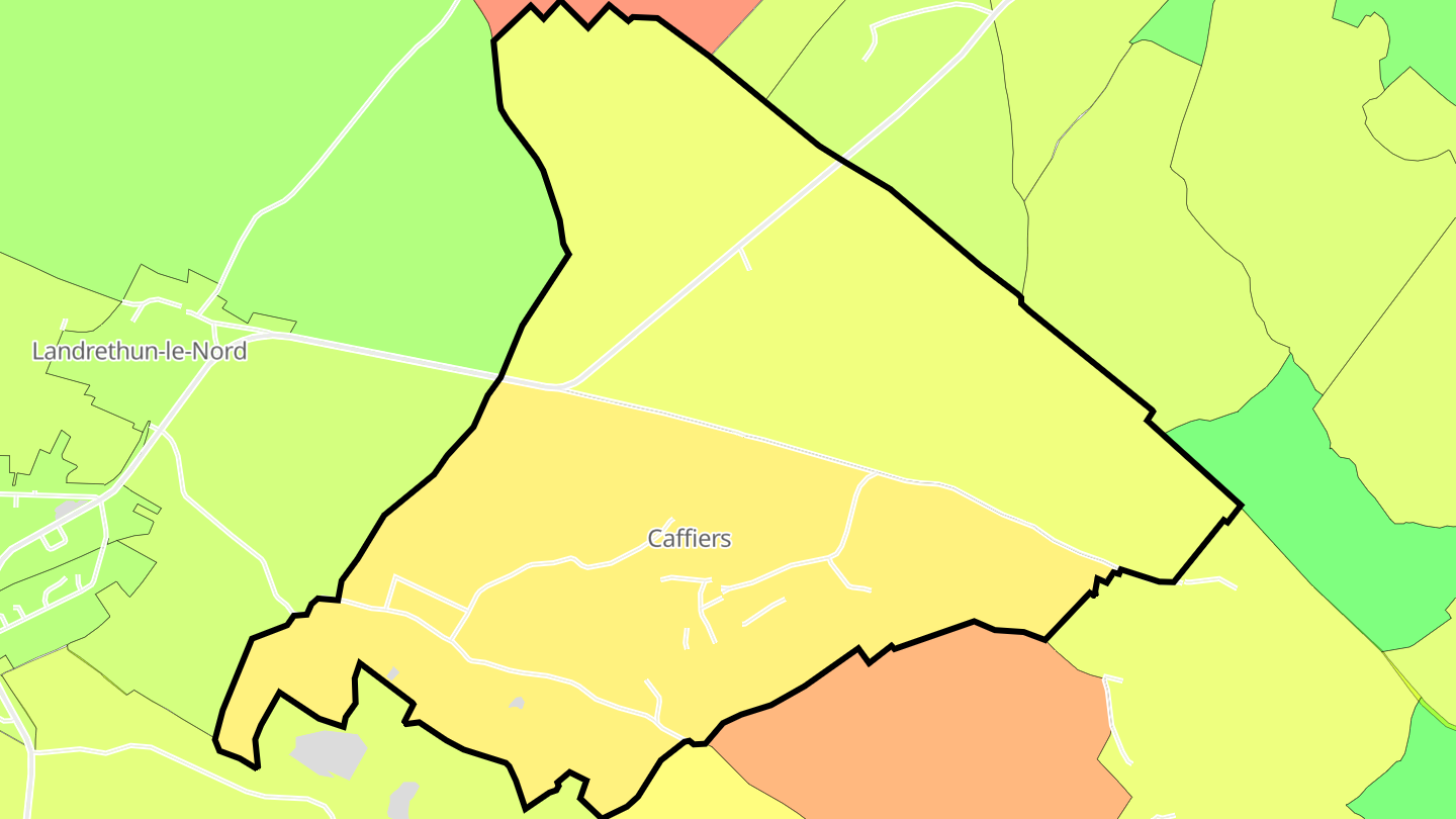 Carte des prix de l'immobilier Caffiers