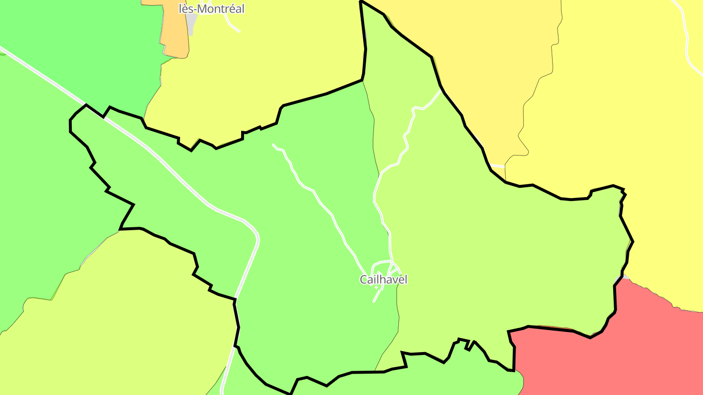 Carte des prix de l'immobilier Cailhavel
