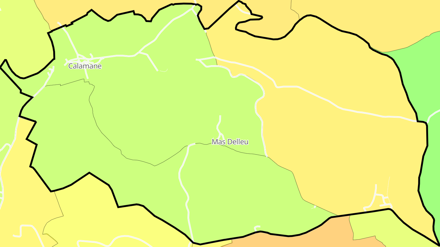 Carte des prix de l'immobilier Calamane