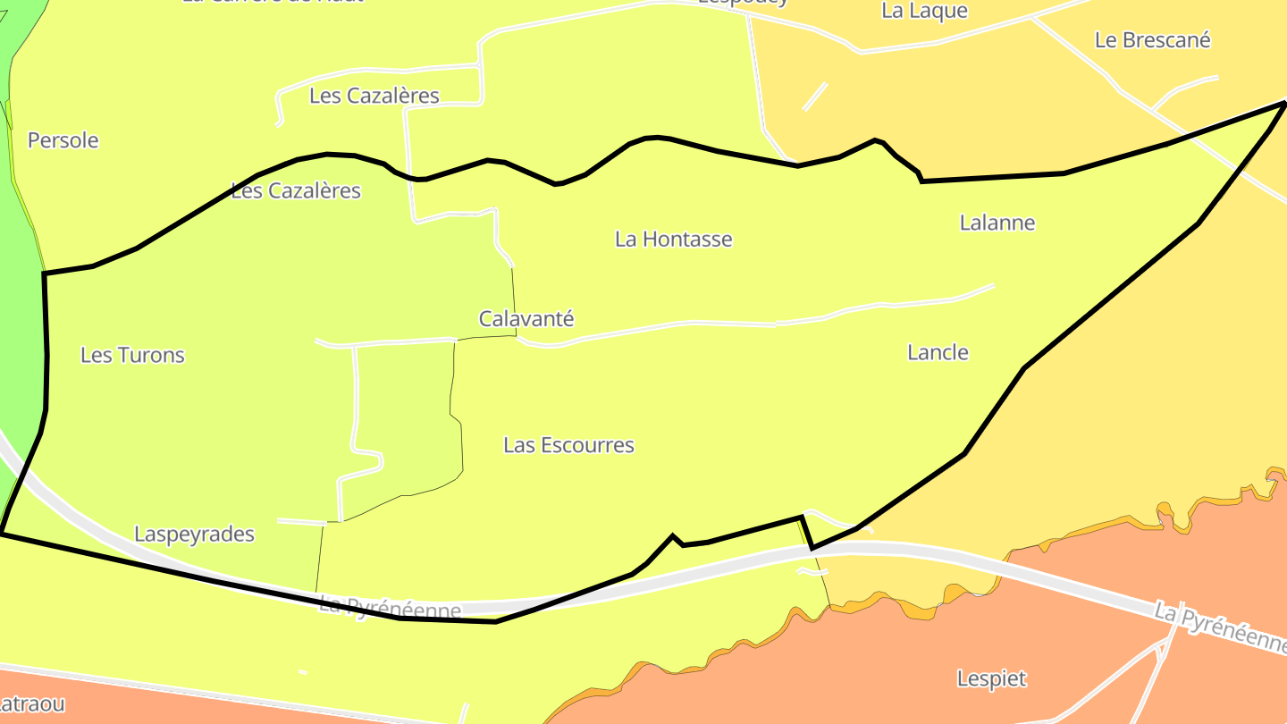 Carte des prix de l'immobilier Calavanté