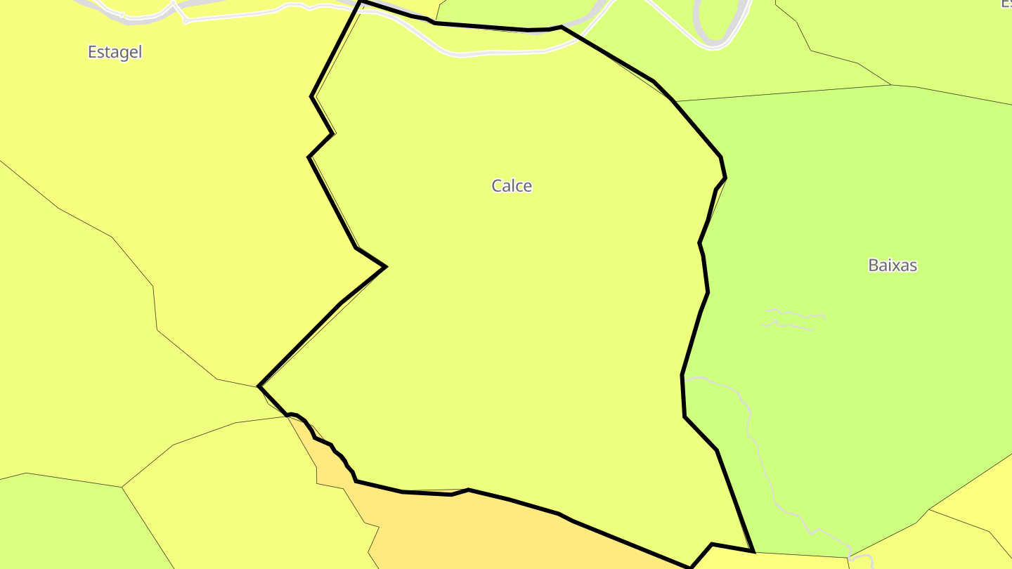 Carte des prix de l'immobilier Calce