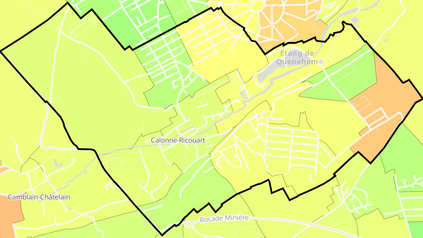 Carte des prix de l'immobilier Calonne-Ricouart