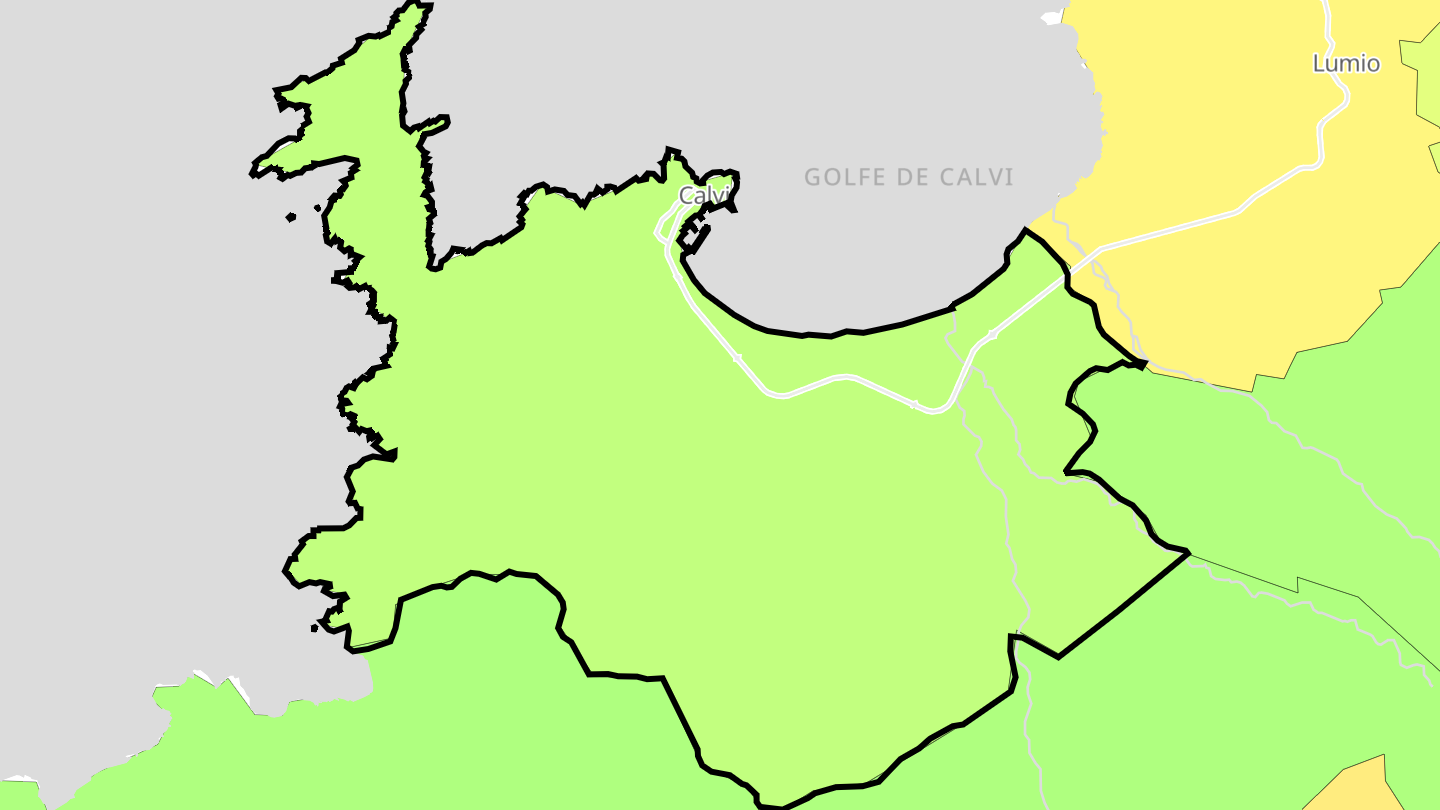 Carte des prix de l'immobilier Calvi