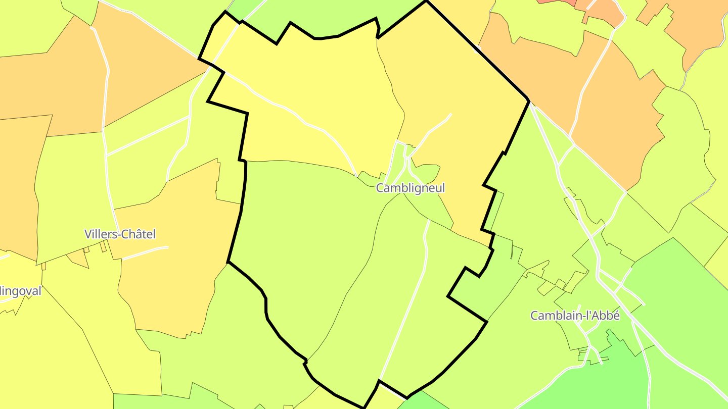 Carte des prix de l'immobilier Cambligneul