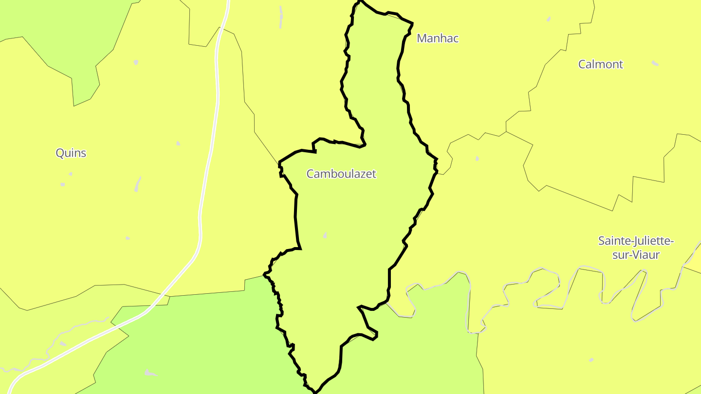 Carte des prix de l'immobilier Camboulazet