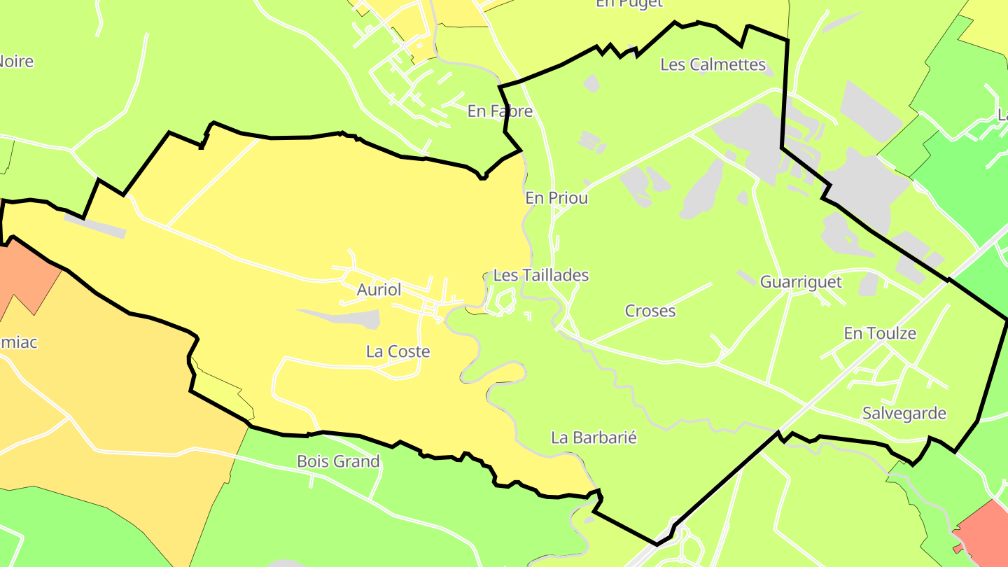 Carte des prix de l'immobilier Cambounet-sur-le-Sor