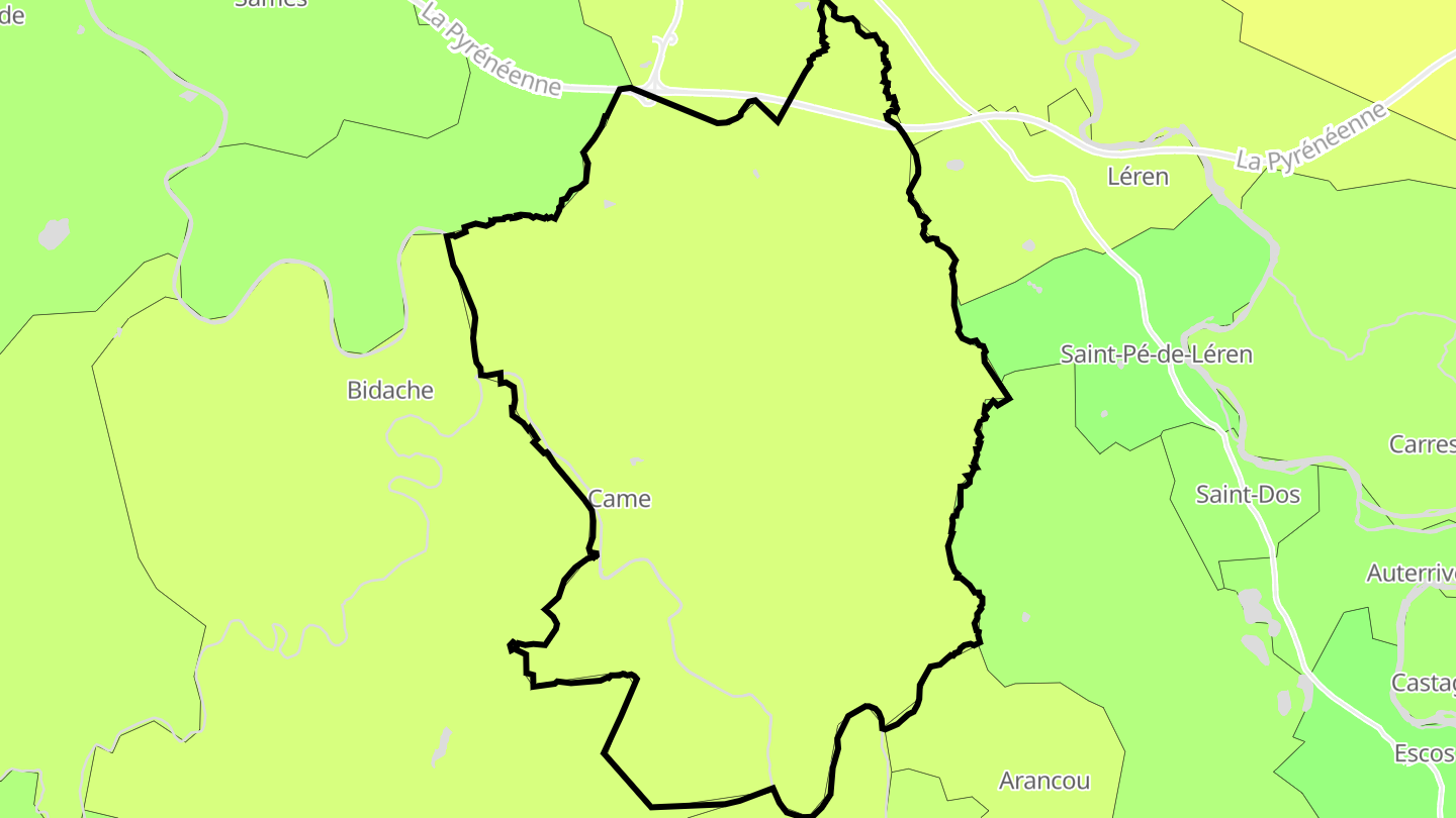 Carte des prix de l'immobilier Came