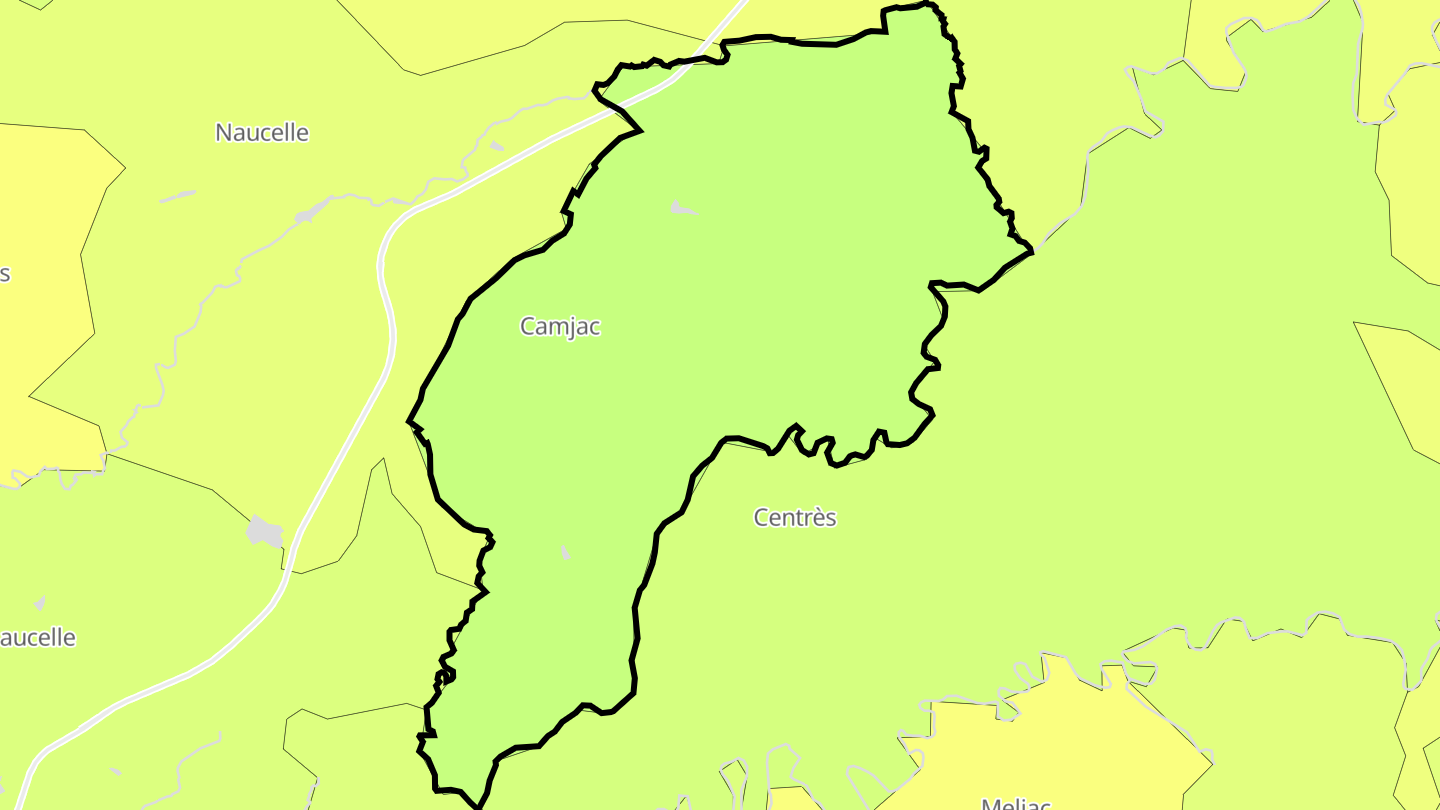 Carte des prix de l'immobilier Camjac