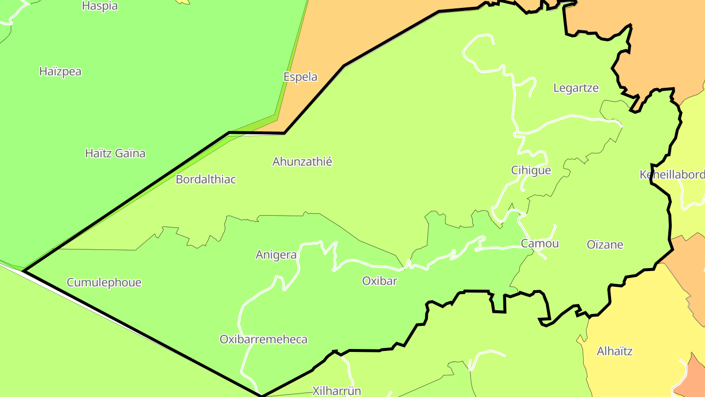 Carte des prix de l'immobilier Camou-Cihigue