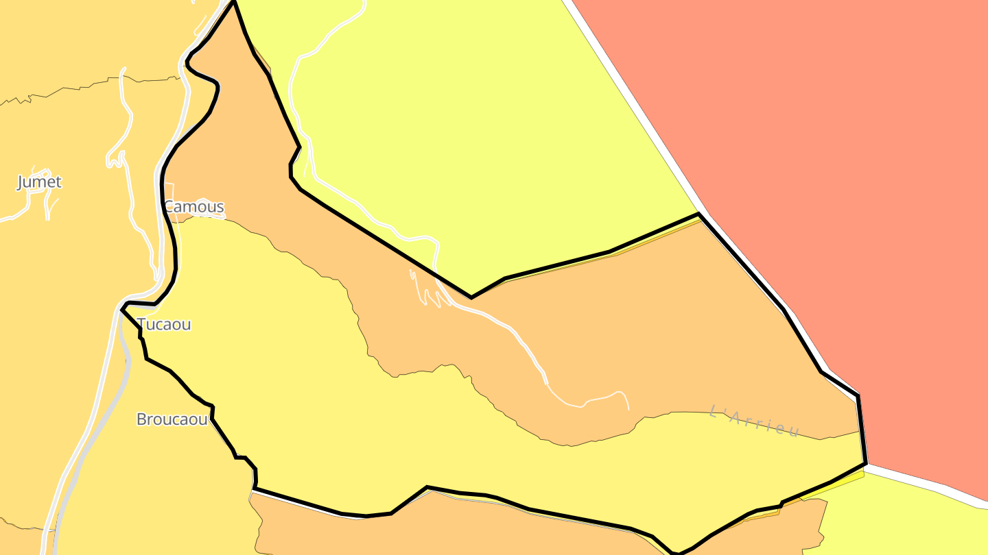 Carte des prix de l'immobilier Camous