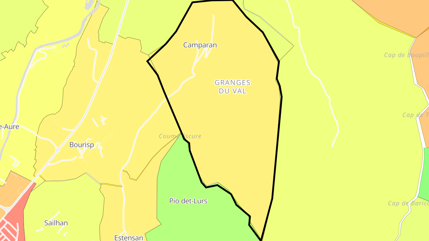 Carte des prix de l'immobilier Camparan