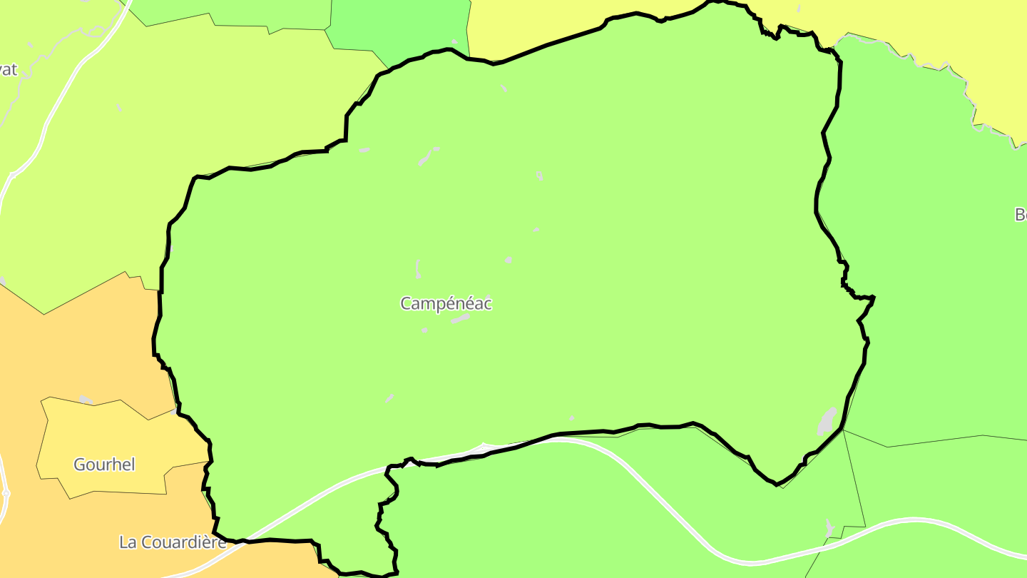 Carte des prix de l'immobilier Campénéac
