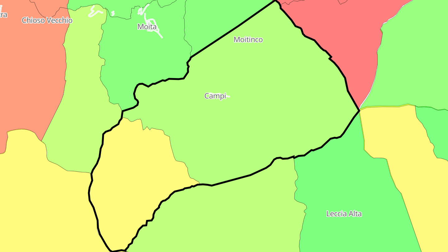 Carte des prix de l'immobilier Campi