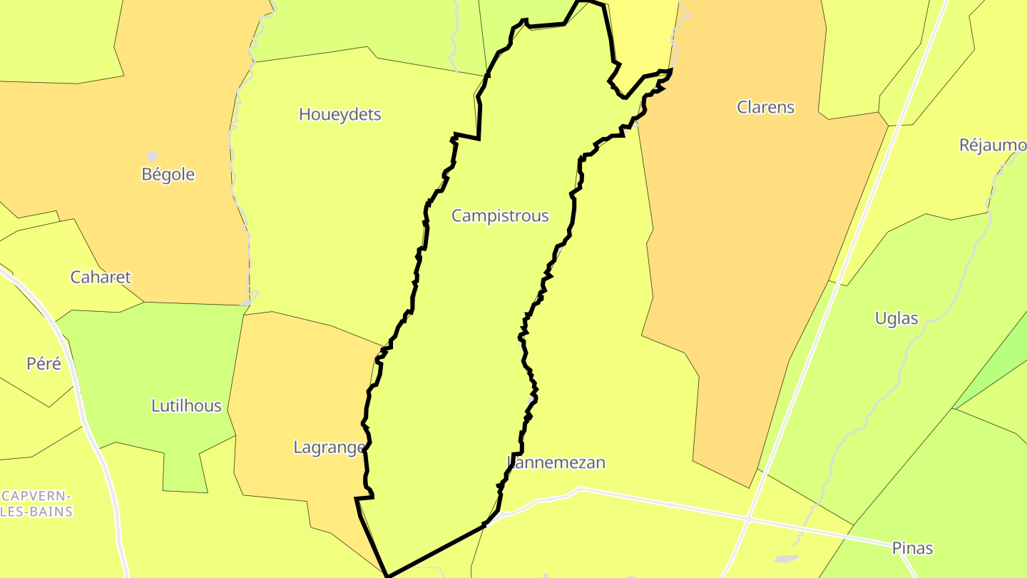 Carte des prix de l'immobilier Campistrous