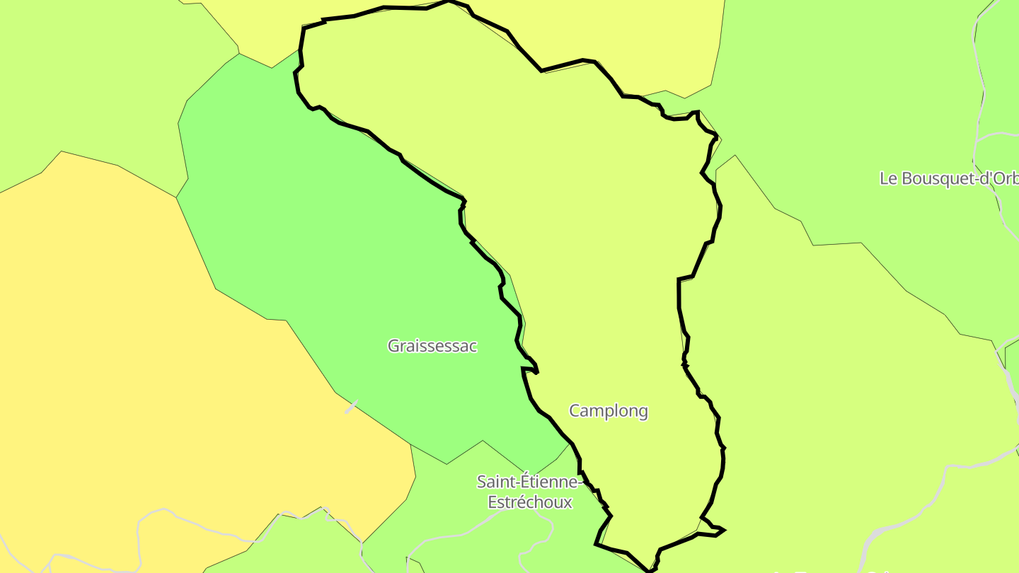 Carte des prix de l'immobilier Camplong