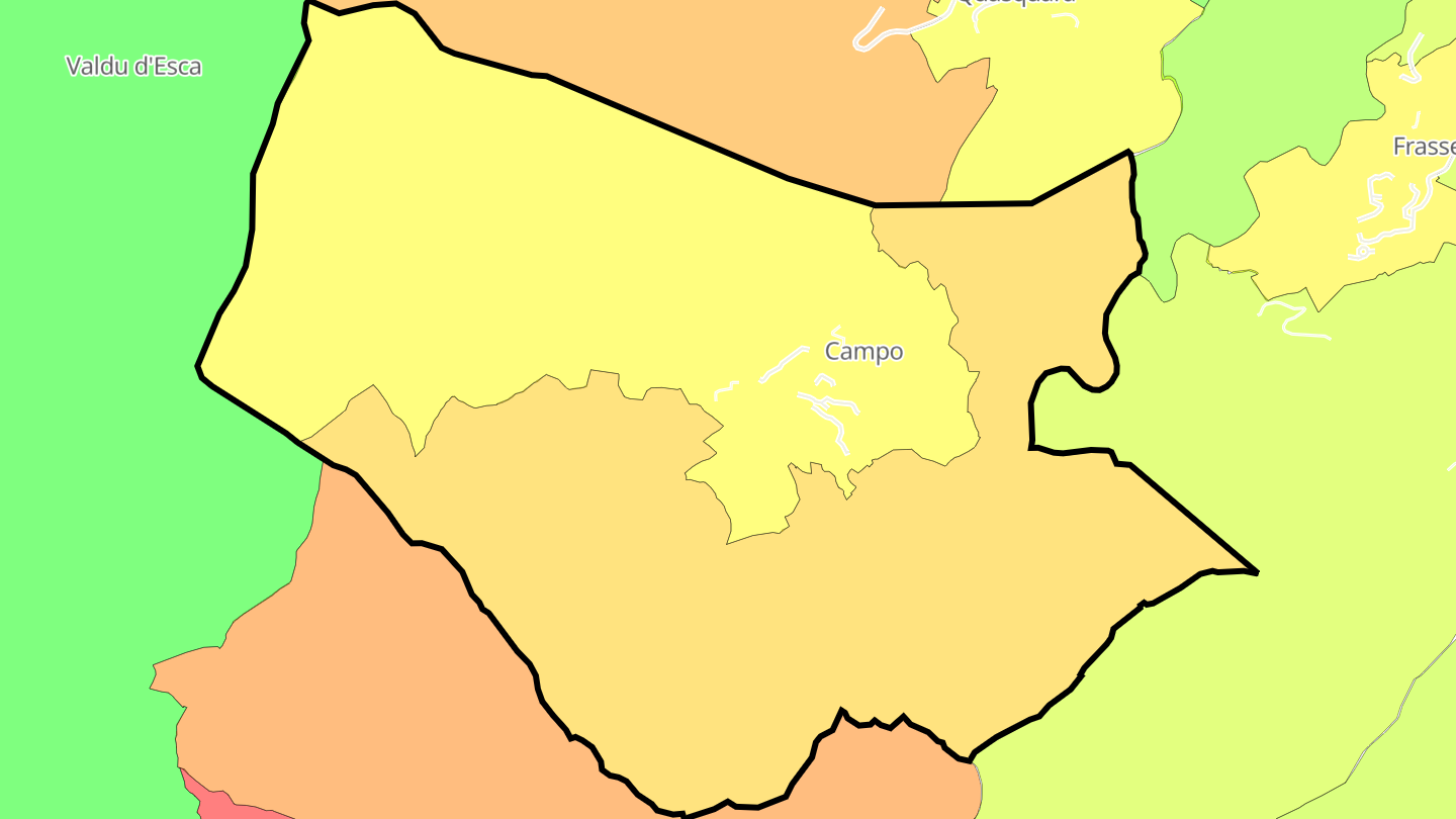 Carte des prix de l'immobilier Campo