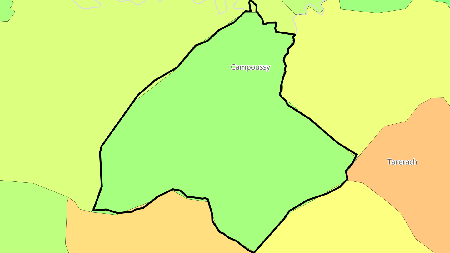 Carte des prix de l'immobilier Campoussy